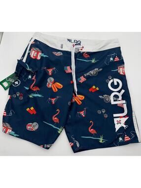 LRG Board Shorts Swim 4th of July Theme Summer Mens Size 34 Lifted Research